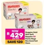 Huggies - Skin Soft Nappies OR Pants Mega Box