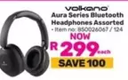 Volkano - Aura Series Bluetooth Headphones Assorted - Item no: 850026067 / 124