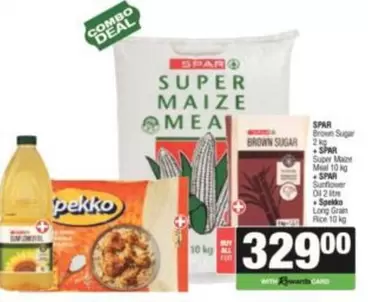 Spar - Super Maize Meal, Brown Sugar, Sunflower Oil, Spekko Long Grain Rice
