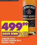Jameson - SELECT RESERVE BLENDED IRISH WHISKEY 750ml