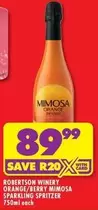 Robertson Winery - ORANGE/BERRY MIMOSA SPARKLING SPRITZER