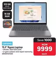 Lenovo - 15.3" Ryzen Laptop (83K700CDSA)