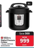Digital Pressure Cooker (Model: MPP003 (850029090))