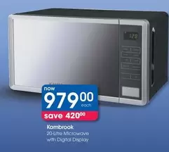 Kambrook - 20-Litre Microwave with Digital Display