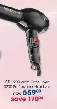 1900 Watt TurboDryer 3200 Professional Hairdryer