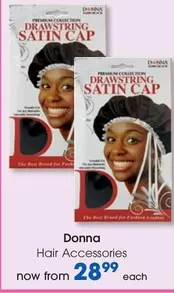 DRAWSTRING SATIN CAP
