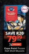 Cape Point - Frozen Half Shell Mussels