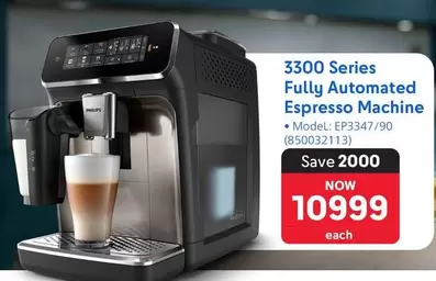Philips - 3300 Series Fully Automated Espresso Machine (EP3347/90 (850032113))