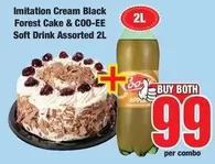 Coo-ee - Imitation Cream Black Forest Cake & COO-EE Soft Drink