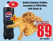 pepsi - Grilled Chicken Flatties & Pepsi Max Soft Drink