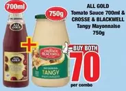 All Gold - Tomato Sauce & Tangy Mayonnaise