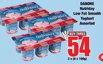 Danone - Nutriday Low Fat Smooth Yoghurt