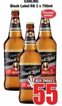 Carling - Black Label RB 3 x 750ml