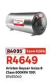 Geyser -  Axles B Class 600KPA 150l 81485040