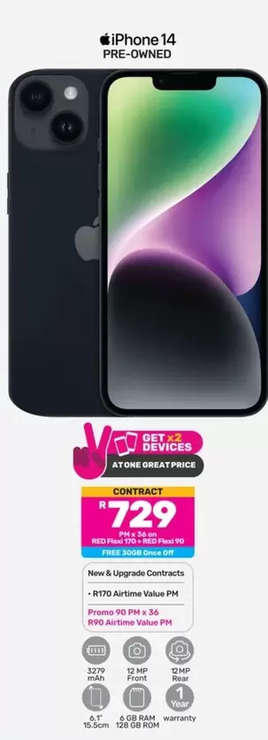 Apple - iPhone 14 Pre-Owned