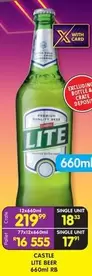 CASTLE - LITE BEER 660ml RB