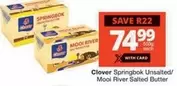 Clover - Springbok Unsalted/ Mooi River Salted Butter
