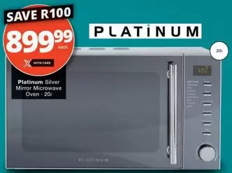 Platinum - Silver Mirror Microwave Oven