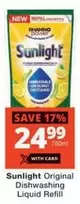 Sunlight - Original Dishwashing Liquid Refill
