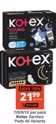 Kotex - Sanitary Pads