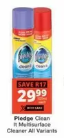 Pledge - Clean It Multisurface Cleaner