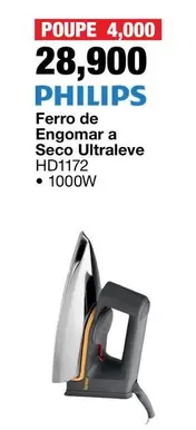 Philips - Ferro de Engomar a Seco Ultraleve HD1172