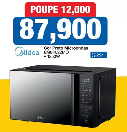 Microondas EM8P022MO 1250W