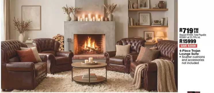 Total - 4-Piece Trojan Lounge Suite