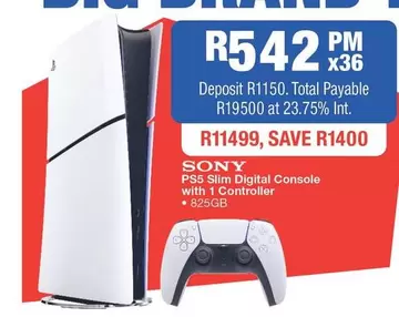 Sony - PS5 Slim Digital Console with 1 Controller