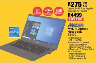 Mecer - MyLife Xpress Notebook Z140C