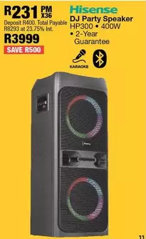 Hisense - DJ Party Speaker HP300