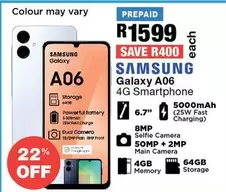 Samsung - Galaxy A06 4G Smartphone