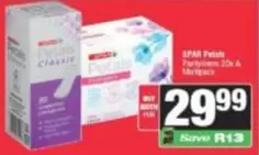 Spar - Petals Pantyliners