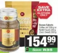 Douwe Egberts - Coffee Jar or Refill Pouch