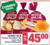 Potatoes, Onions & Carrots