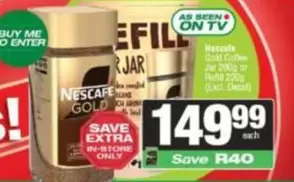Nescafé - Gold Instant Coffee Refill Jar