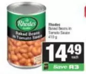 Rhodes - Baked Beans in Tomato Sauce