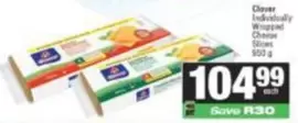Clover - Individually Wrapped Cheese Slices
