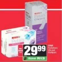 Spar - Petals Pantyliners