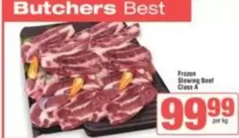 Frozen Stewing Beef Class A