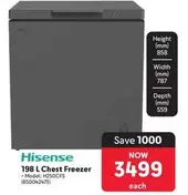 Hisense - 198 L Chest Freezer H250CFS (850042473)