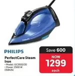 Philips - PerfectCare Steam Iron - Model: GC3920/20