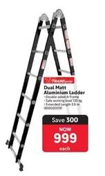 Dual Matt Aluminium Ladder
