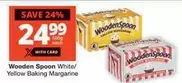 Wooden Spoon - White/ Yellow Baking Margarine