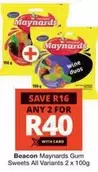 Maynards Gum Sweets All Variants