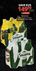 Savanna - Dry/Angry Lemon Premium Cider NRB