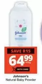 Johnson's - Natural Baby Powder