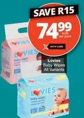 Lovies - Baby Wipes