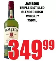 Jameson - TRIPLE DISTILLED BLENDED IRISH WHISKEY 750ML