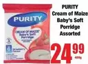 Purity - Cream of Maize Baby's Soft Porridge